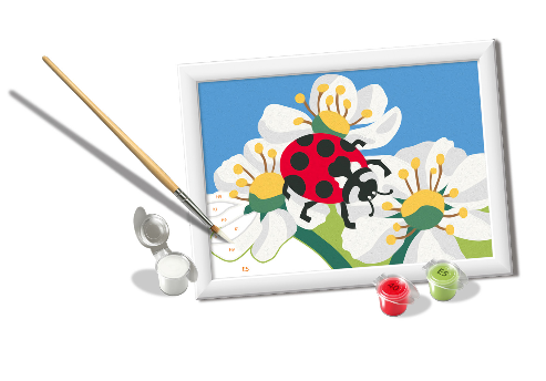 CreART - Ladybug in Nature Paint by Number 12 x 18cm