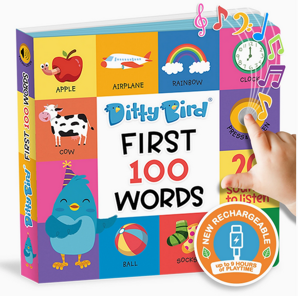 Ditty Bird First 100 Words Interactive Sound Book