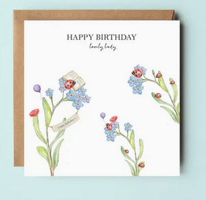 Happy Birthday Lovely Ladybird Card