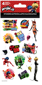 Miraculous: Tales of Ladybug & Cat Noir Stickers - 4 Sheets