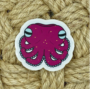 Vinyl Sticker - Stubby Squid - 3.25"