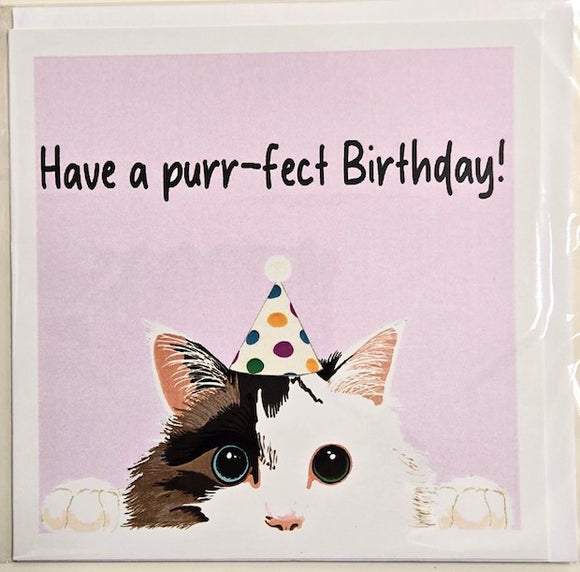 Sandra Russell Cards - Have a Purr-fect Birthday