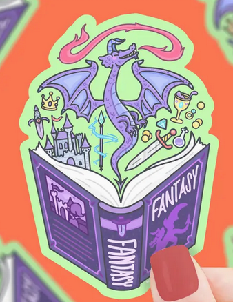 Fantasy Book Club Sticker