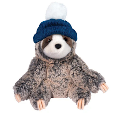 Blitzen Sloth w/ Dark Blue Winter Hat