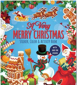 A Very Merry Christmas Sticker and Colour Activity Book