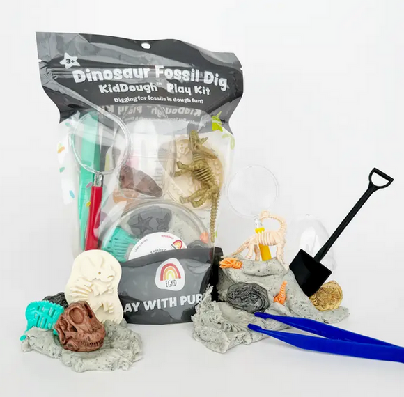 Dinosaur Fossil Dig (Cookies & Cream) Kiddough Play Kit