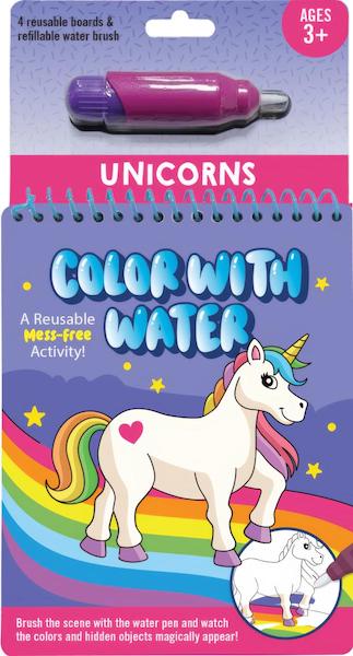 Colour With Water - Unicorns