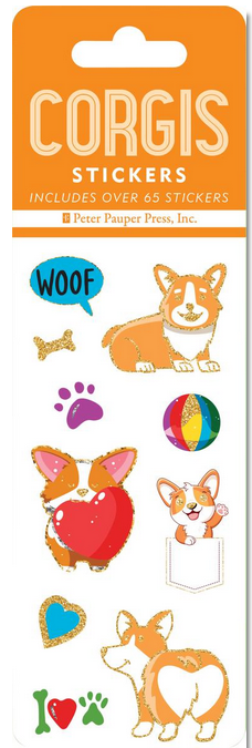 Corgis Stickers - 6 Sheets