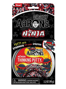 Crazy Aaron's Thinking Putty - Ninja, 4" Tin