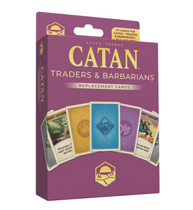 Catan Expansion: Traders and Barbarians Replacement Game Cards (6th Edition)