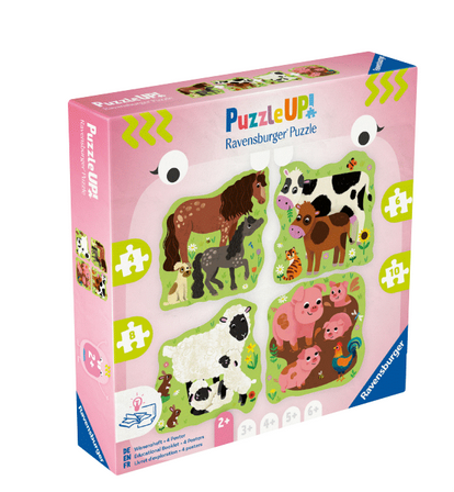 Puzzle Up! - Farm Animals 4, 6, 8, 10 pc