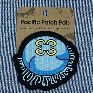 Embroidered Patch - Moon Jelly - 3.5"