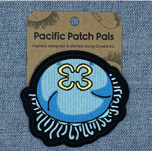 Embroidered Patch - Moon Jelly - 3.5