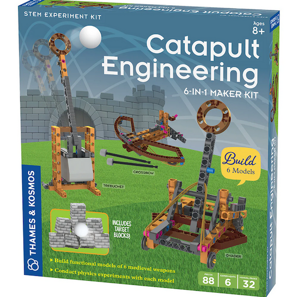 Catapult Engineering: 6-in-1 Maker Kit