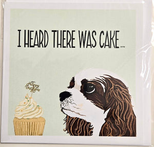 Sandra Russell Cards - Heard There Was Cake Birthday card