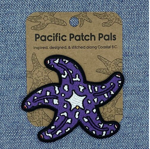 Embroidered Patch - Ochre Star (Purple) - 3.5"