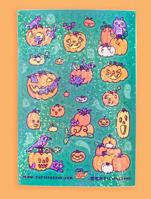 Spooky Pumpkins Sticker Sheet