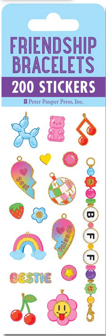 Friendship Bracelets Stickers - 6 Sheets