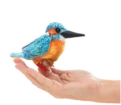 Mini Common Kingfisher Finger puppet