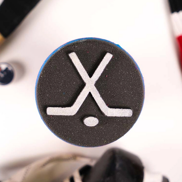 Hockey Puck - Bath Bomb with Shoe Charm