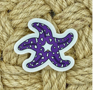 Vinyl Sticker - Ochre Star (Purple) - 3.75"