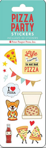 Pizza Party  Stickers - 6 Sheets