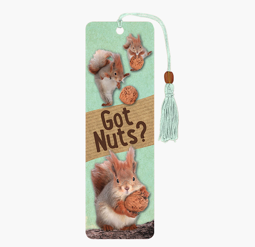 Squirrel - Got Nuts? Bookmark