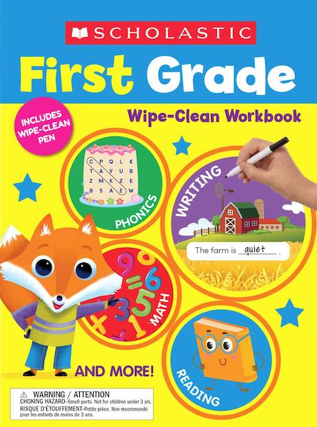 Scholastic First Grade Wipe-Clean Workbook