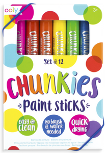 Ooly Chunkies Paint Sticks - Set of 12