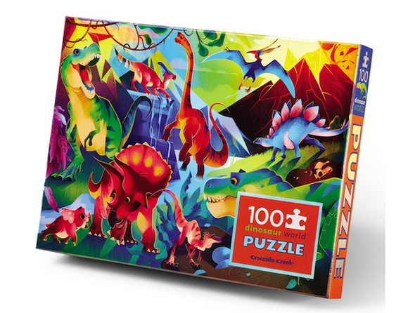 Holographic Dinosaur World 100 Piece Puzzle