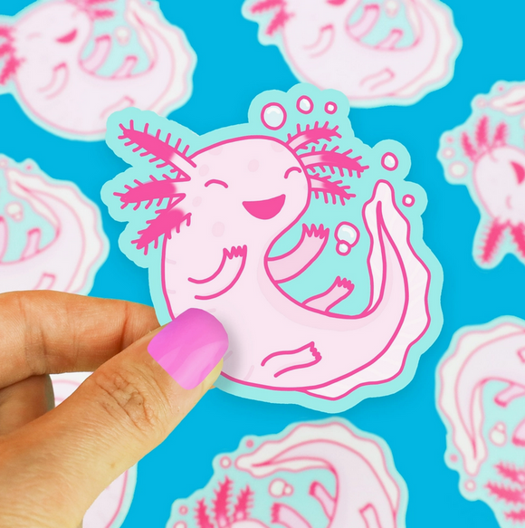 Axolotl Cute Vinyl Sticker