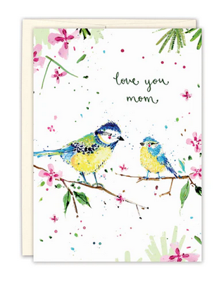 Birds Love You Mom Mother's Day Card