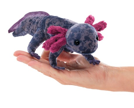 Black Axolotl Fingerpuppet