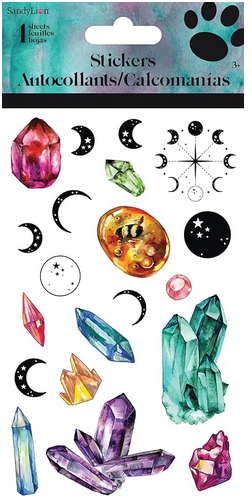 Crystals Stickers - 4 Sheets