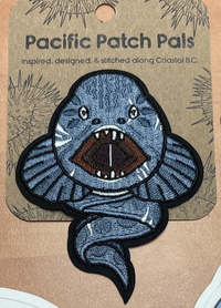 Embroidered Patch - Wolf Eel - 4.0"