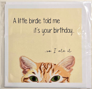 Sandra Russel Cards - Little Birdie Birthday Card
