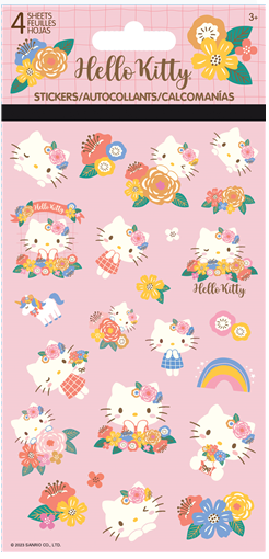 Sanrio - Hello Kitty Flowers Stickers - 4 Sheets