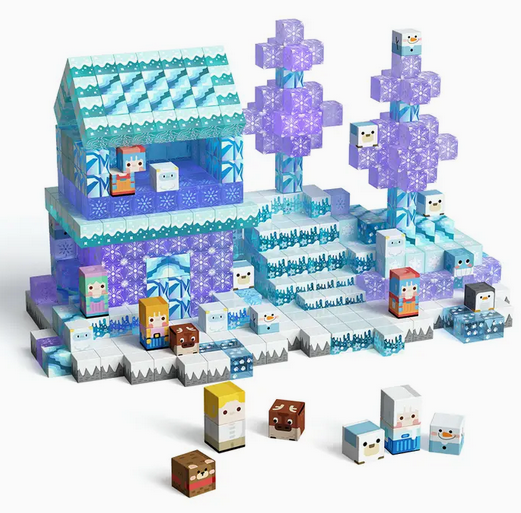 Frozen Magnetic Blocks (100 pc)