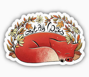 Stay Cozy Fox Sticker