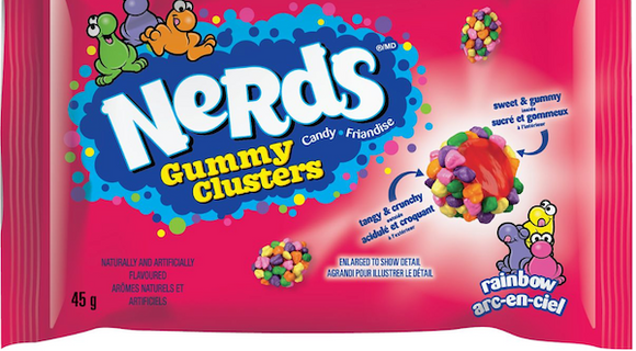 Nerds Gummy Clusters - Rainbow 45g