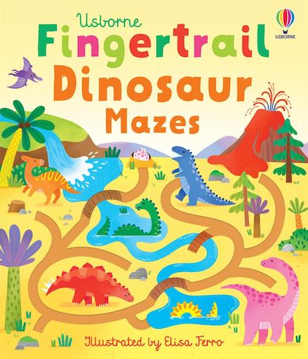 Finger Trail Dinosaur Mazes