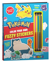 Pokemon: Color Your Own Fuzzy Stickers