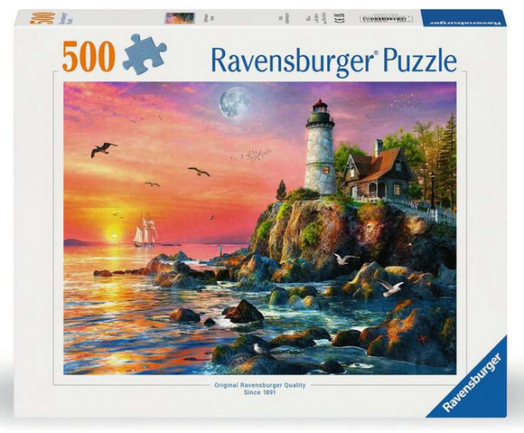 Lighthouse at Sunset 500pc (2024)