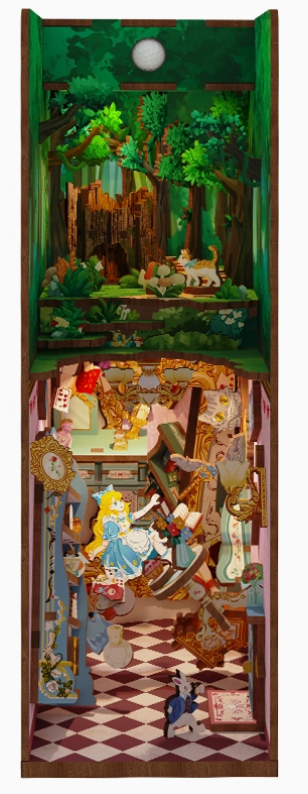 DIY Miniature House Kit - Alice's Adventure 3D Puzzle