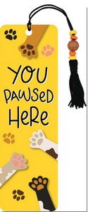 You Pawsed Here - Beaded Bookmark