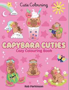 Capybara Cuties: A Cozy Colouring Book