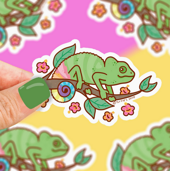 Chameleon Vinyl Sticker