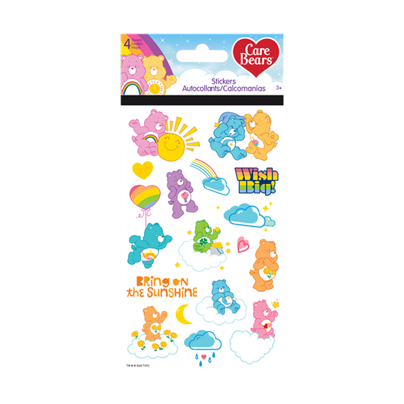 Care Bears Stickers 4 Sheets