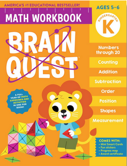 Brain Quest Math Workbook: Kindergarten
