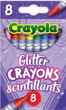 Glitter Crayons 8pk